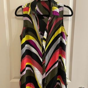 Long multicolored tank top-Size M